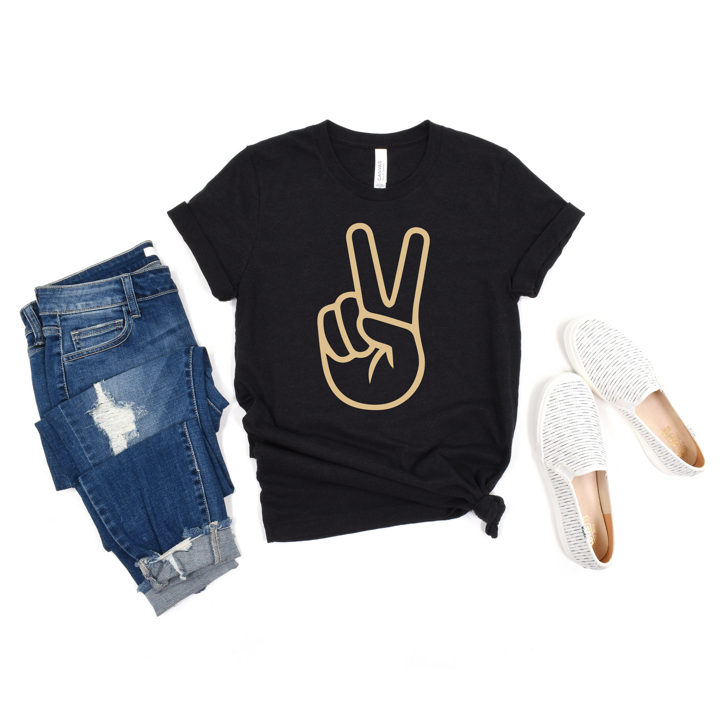 Peanut Butter Peace Sign Shirt