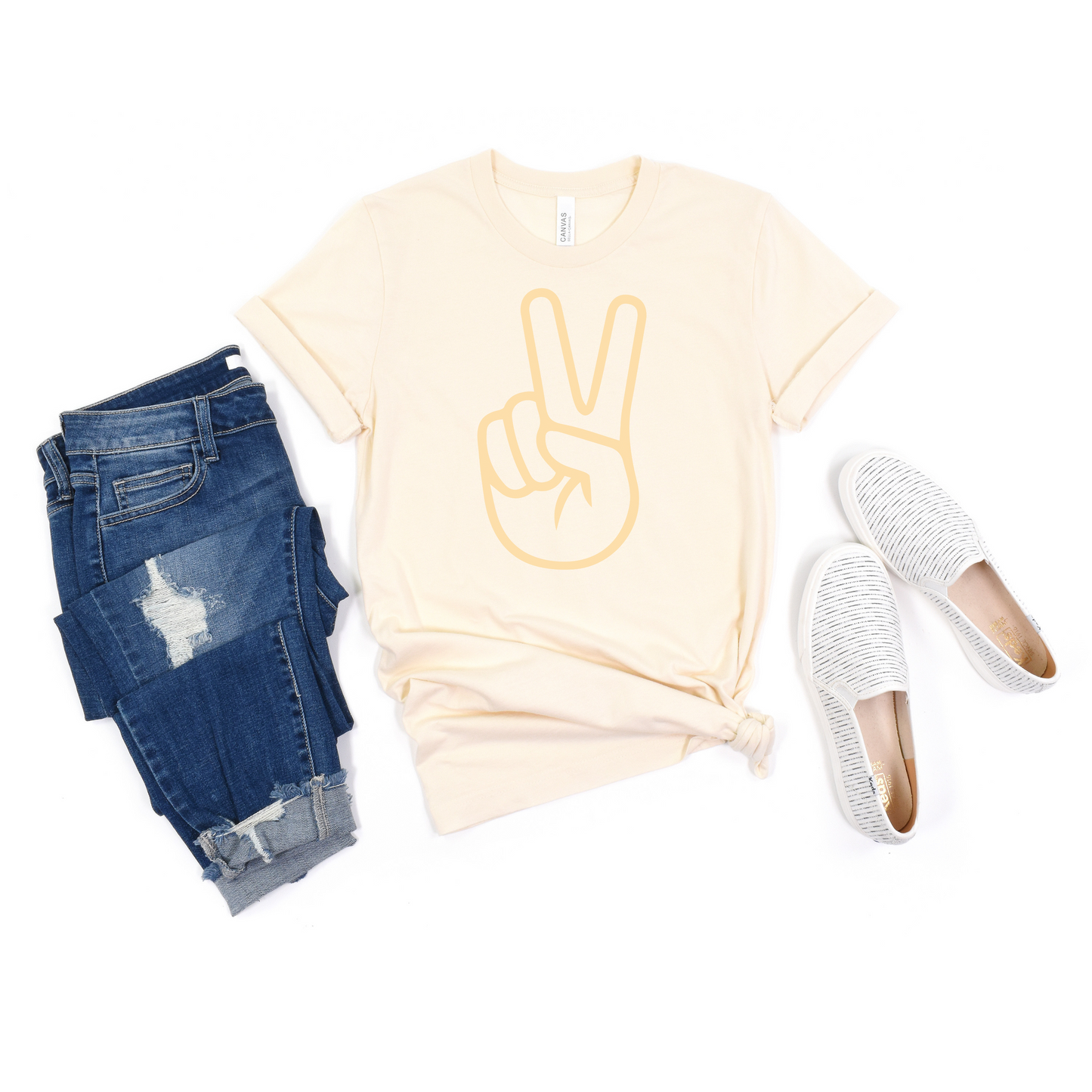 Peanut Butter Peace Sign Shirt