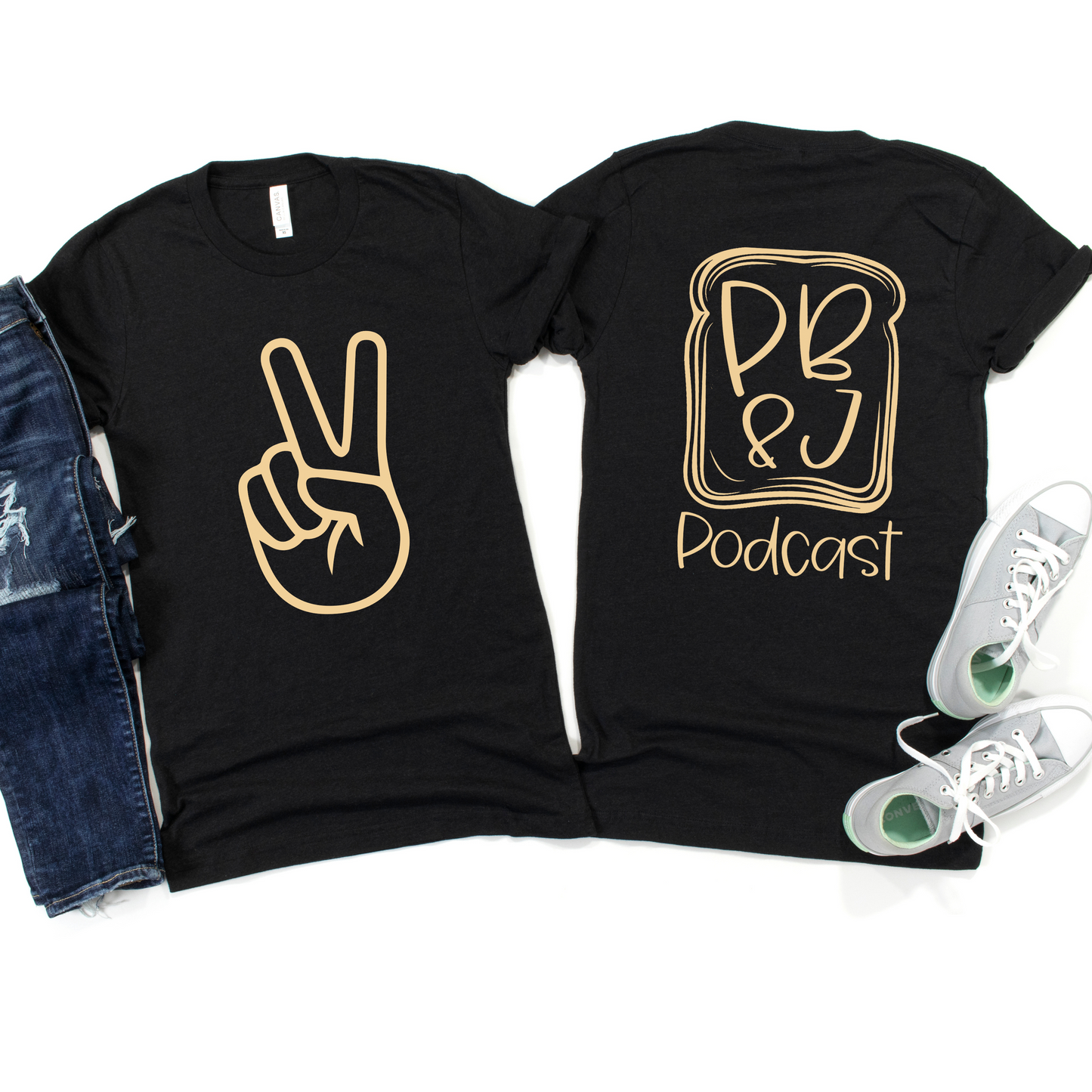 Peanut Butter Peace Sign Shirt