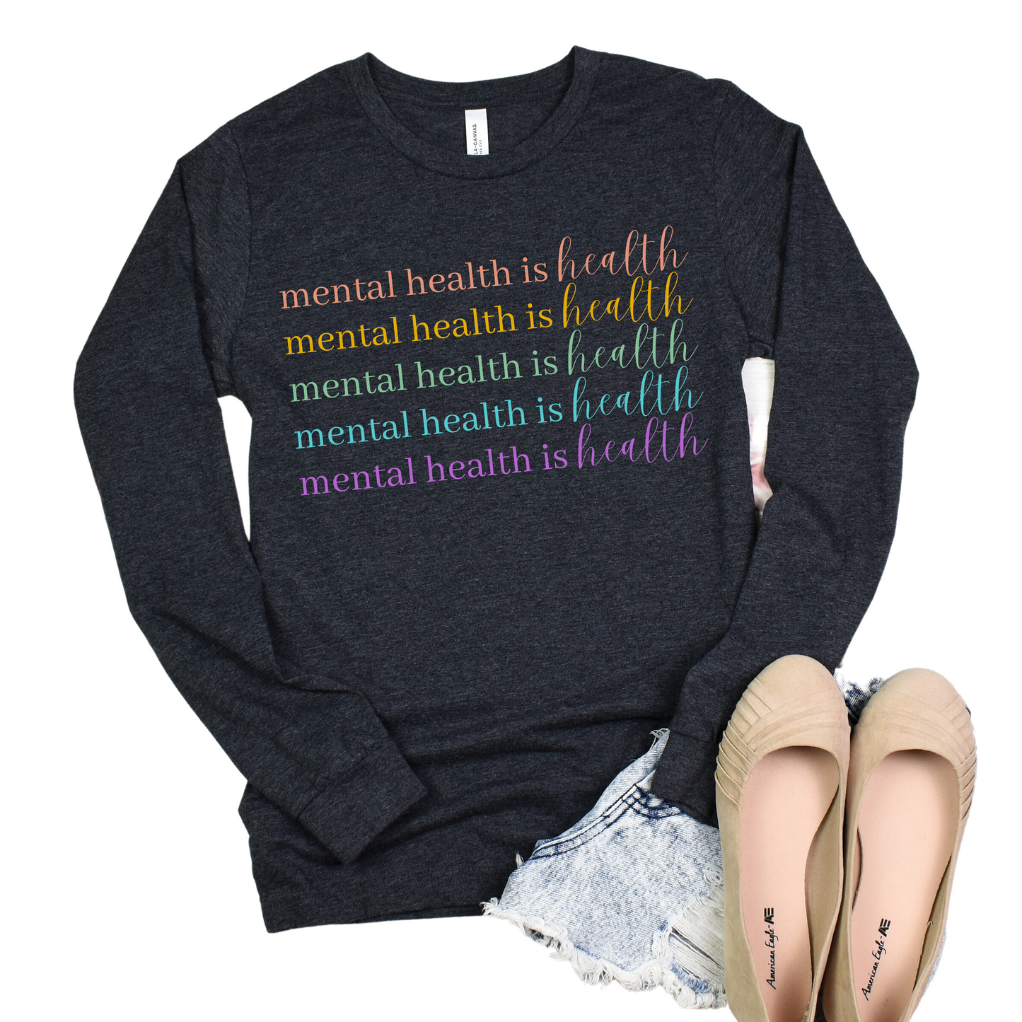 Mental Health is Health Unisex Jersey Long Sleeve Tee