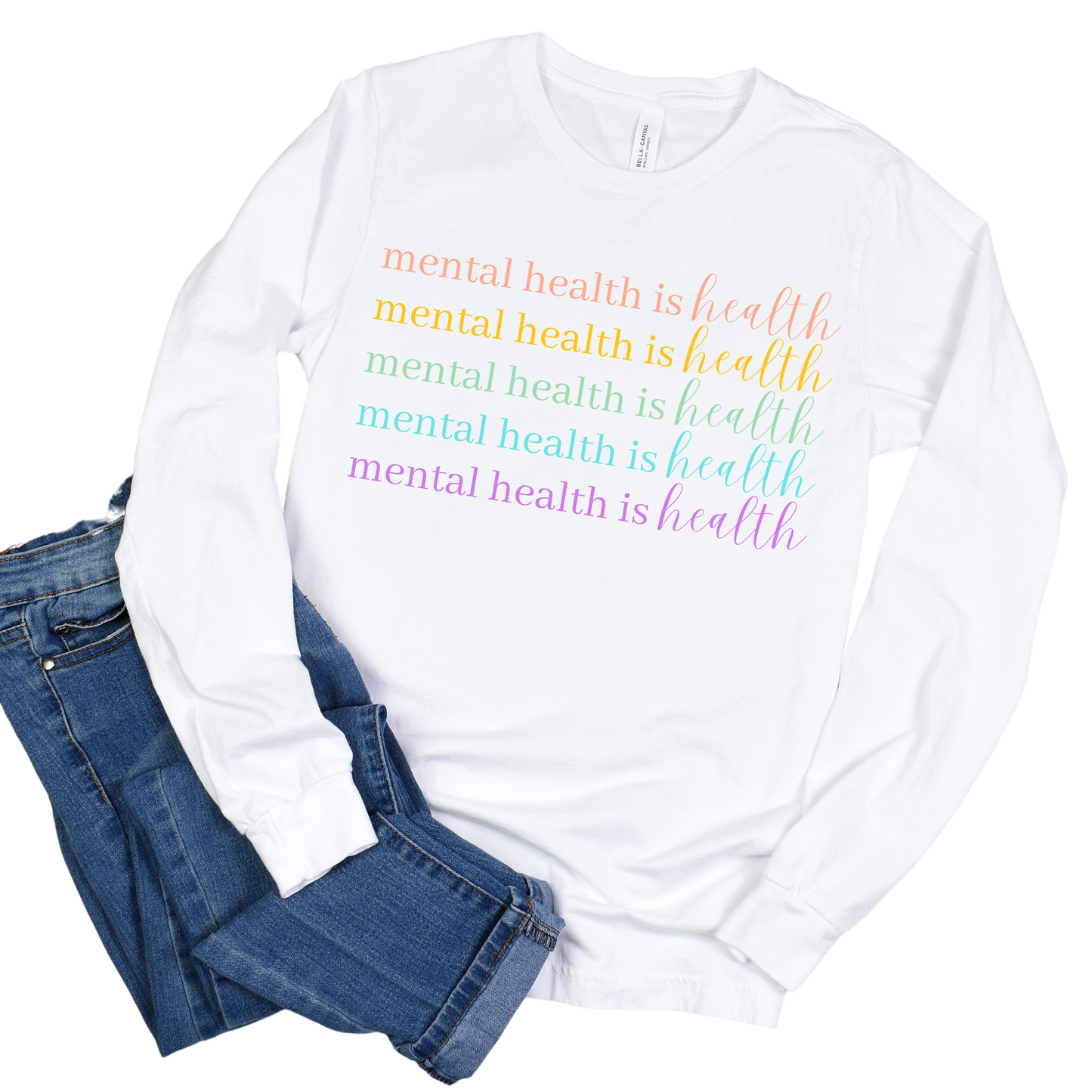 Mental Health is Health Unisex Jersey Long Sleeve Tee