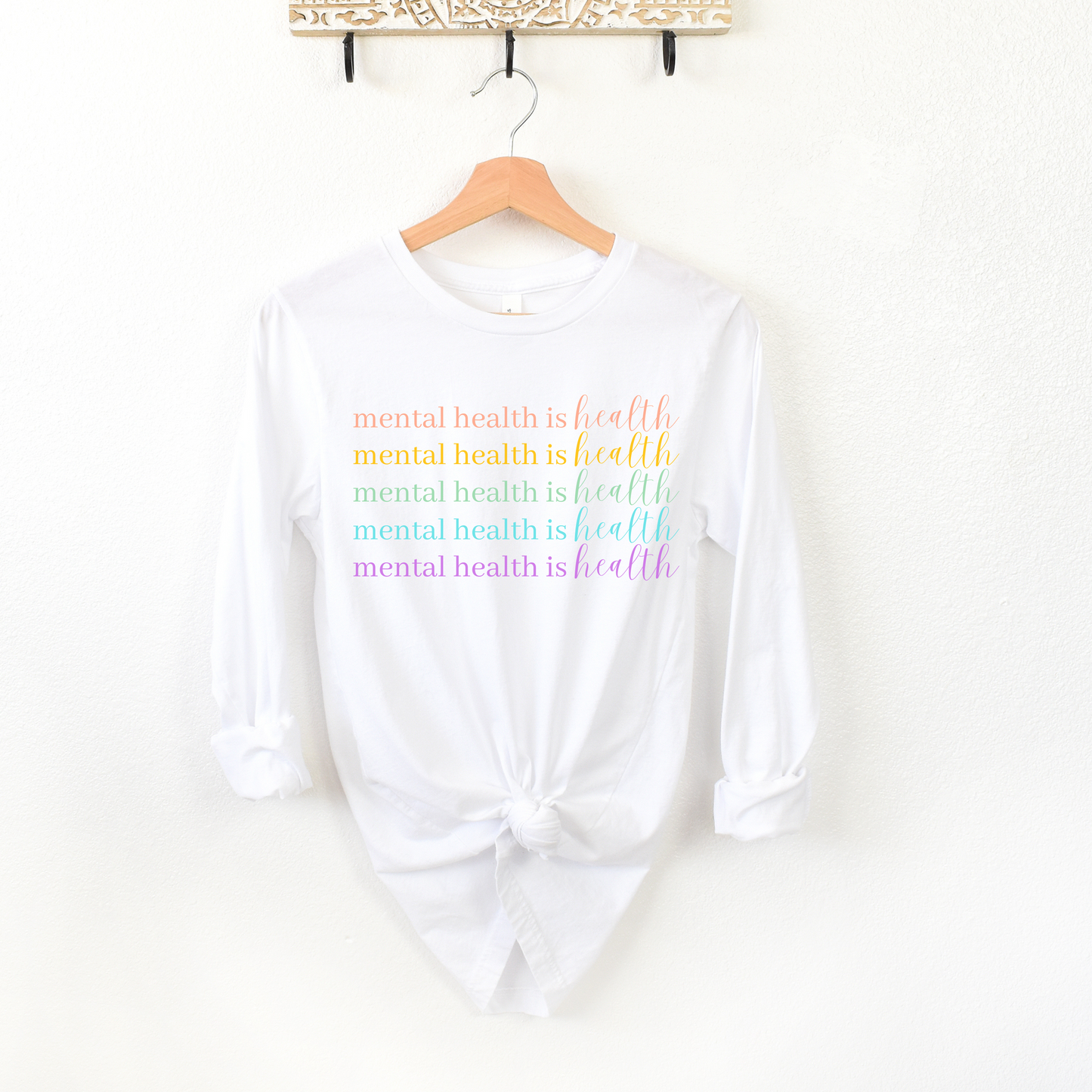Mental Health is Health Unisex Jersey Long Sleeve Tee
