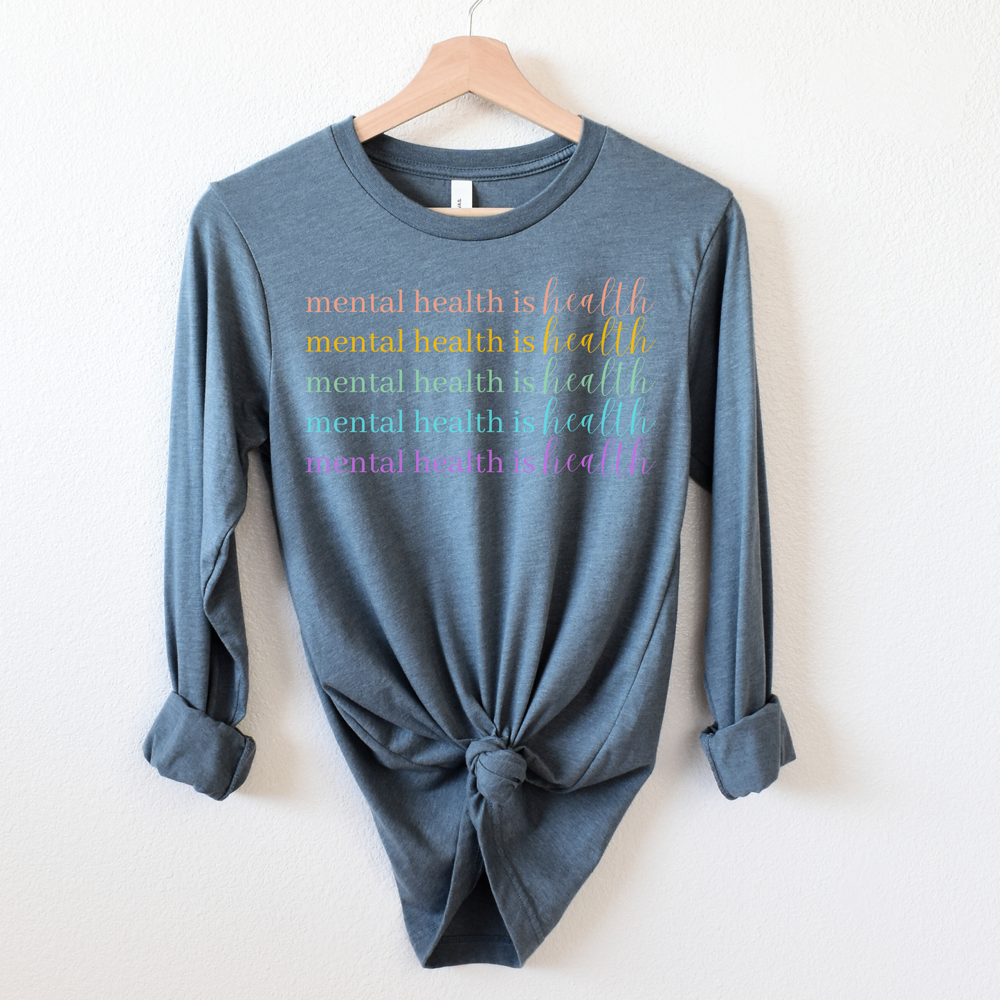Mental Health is Health Unisex Jersey Long Sleeve Tee