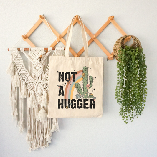 Not A Hugger Canvas Tote Bag