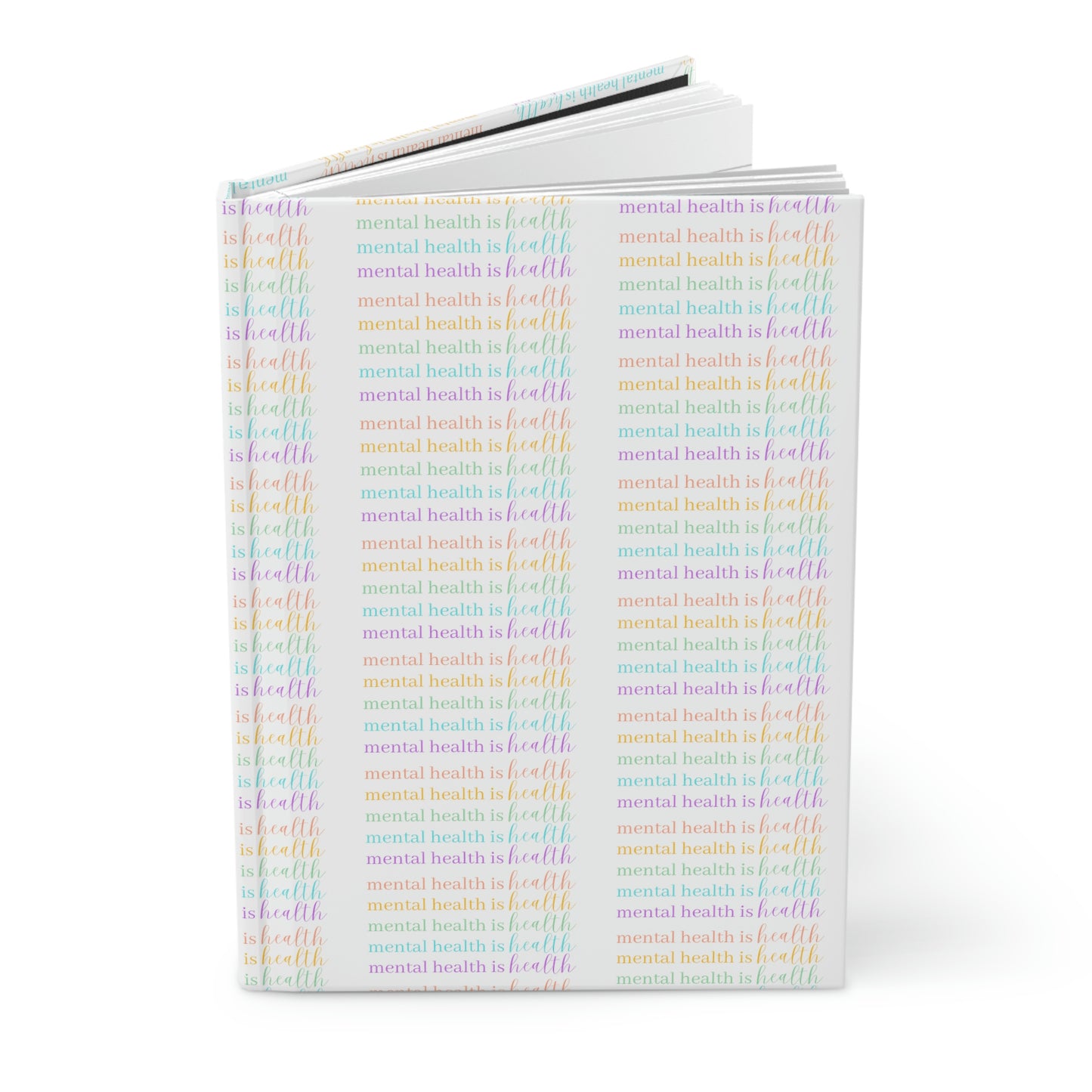 Mental Health is Health Patterned Hardcover Journal Matte