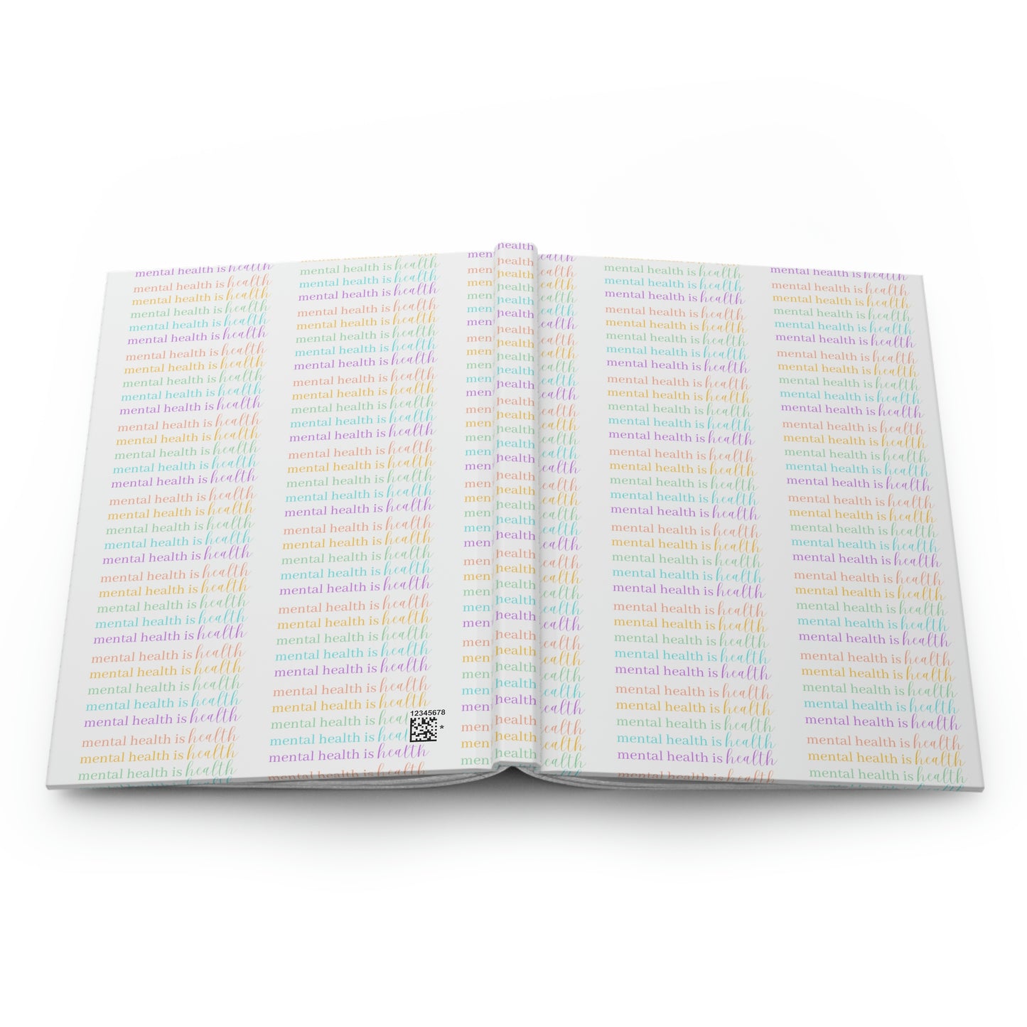 Mental Health is Health Patterned Hardcover Journal Matte