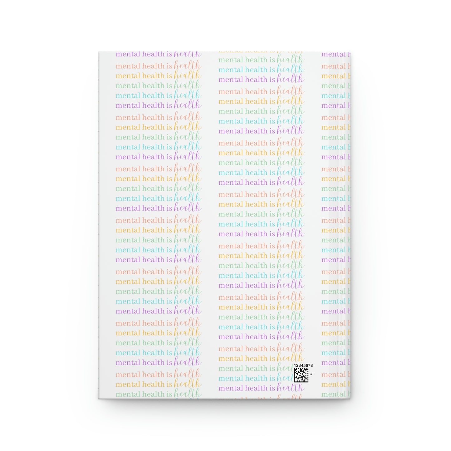 Mental Health is Health Patterned Hardcover Journal Matte